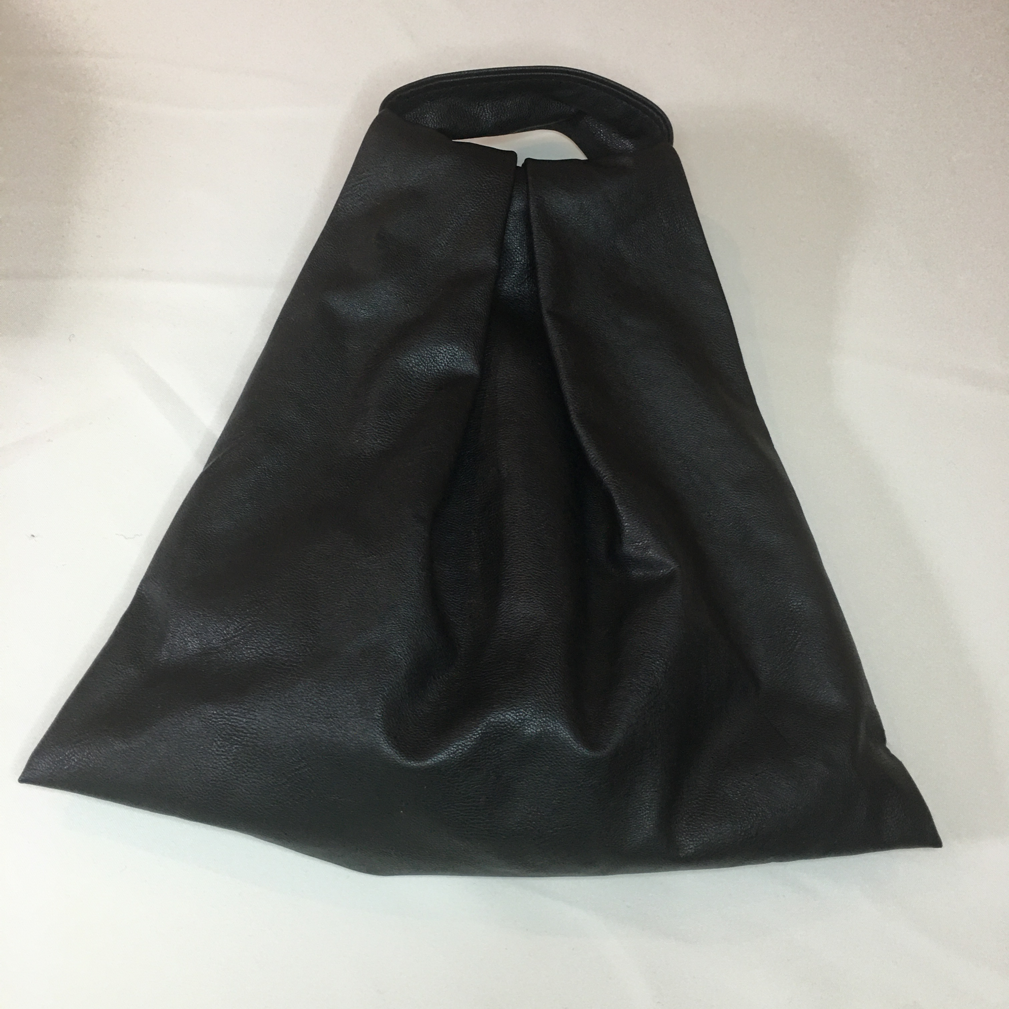 Black leatherette purse