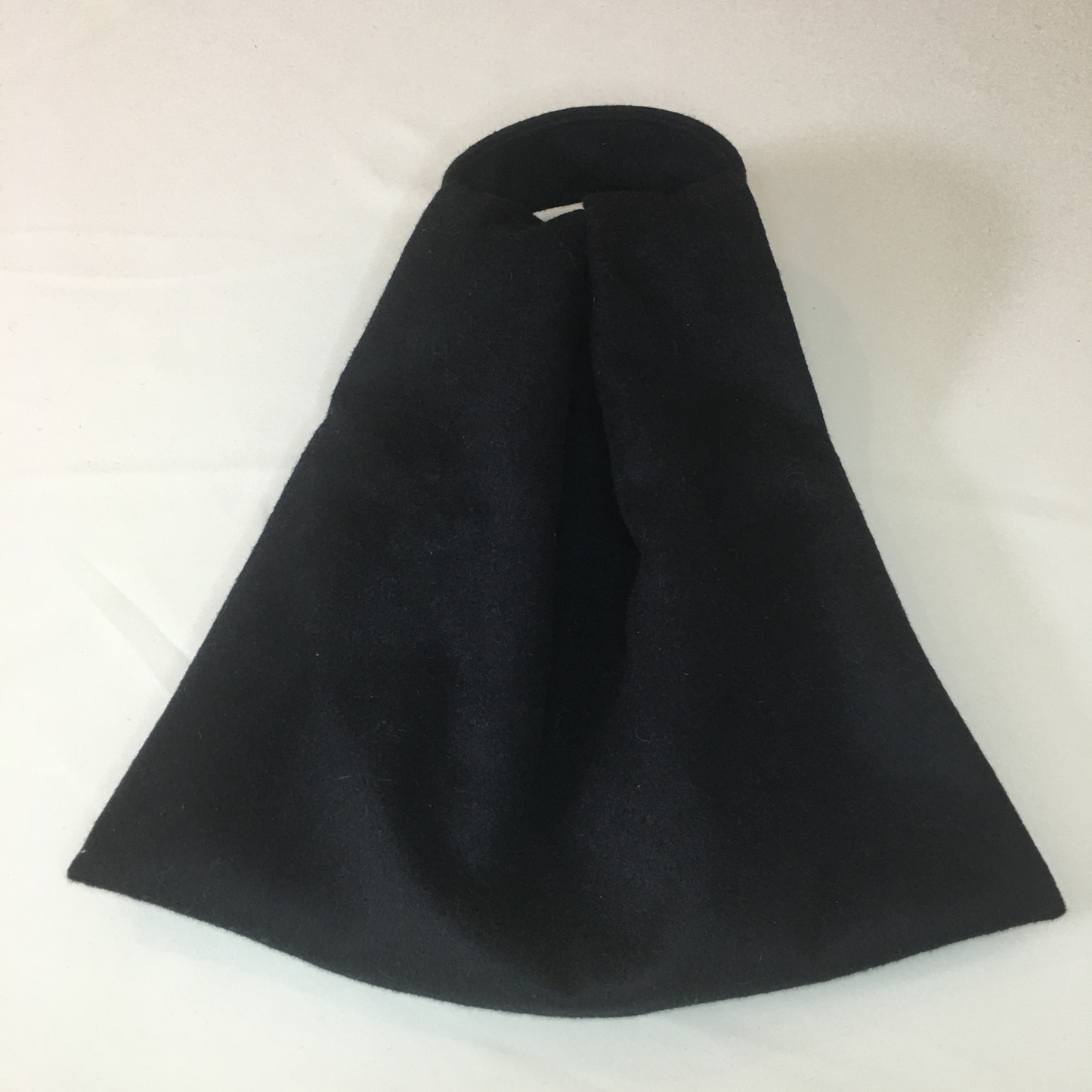 Navy wool blend purse