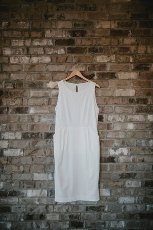 Elopement bridal dress, made in Ottawa