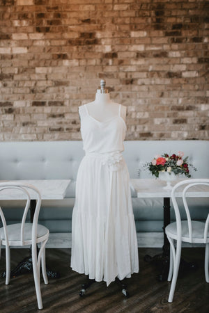 Casual wedding dress, white dress for weddings, made in Ottawa