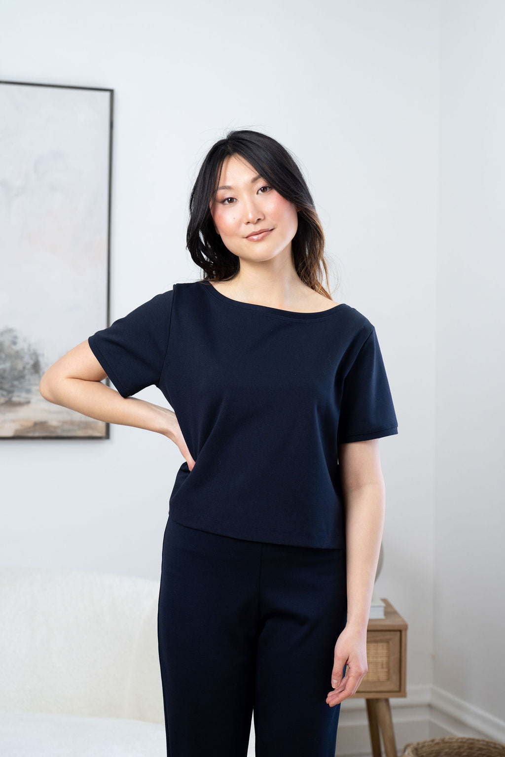 Top is flipped front to back