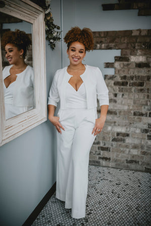 Bridal jumpsuit made in Ottawa