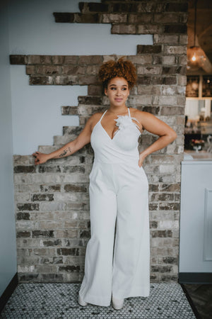 Bridal jumpsuit made in Ottawa