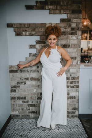 Bridal jumpsuit made in Ottawa