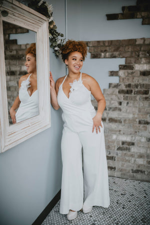 Bridal jumpsuit made in Ottawa