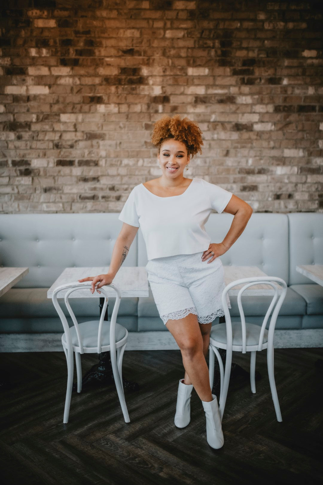 Elopement outfit with shorts, made in Ottawa