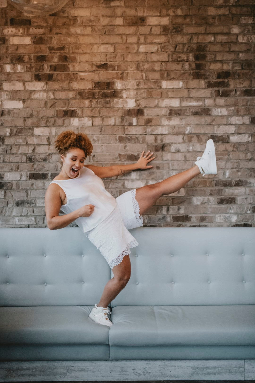 Elopement outfit with shorts, made in Ottawa