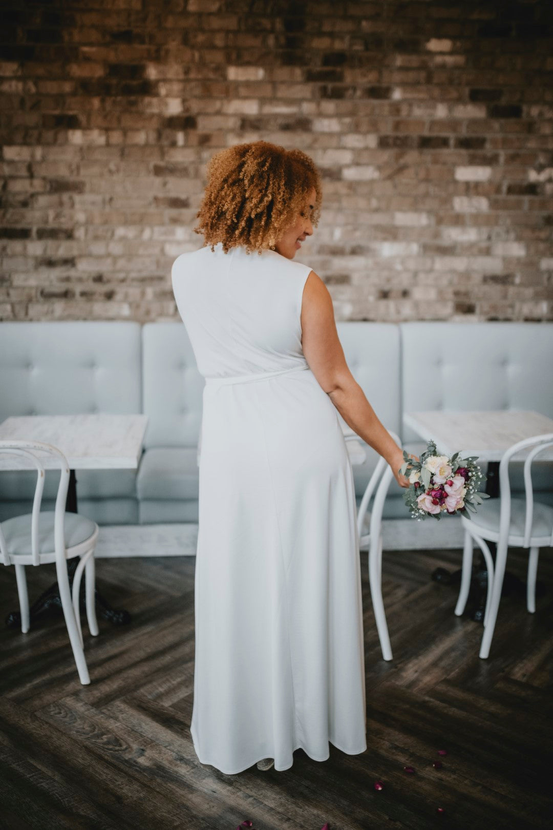 Casual wedding dress, made in Ottawa