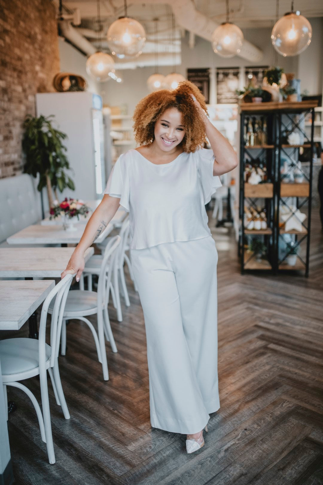 bridal top that covers arms, made in Ottawa