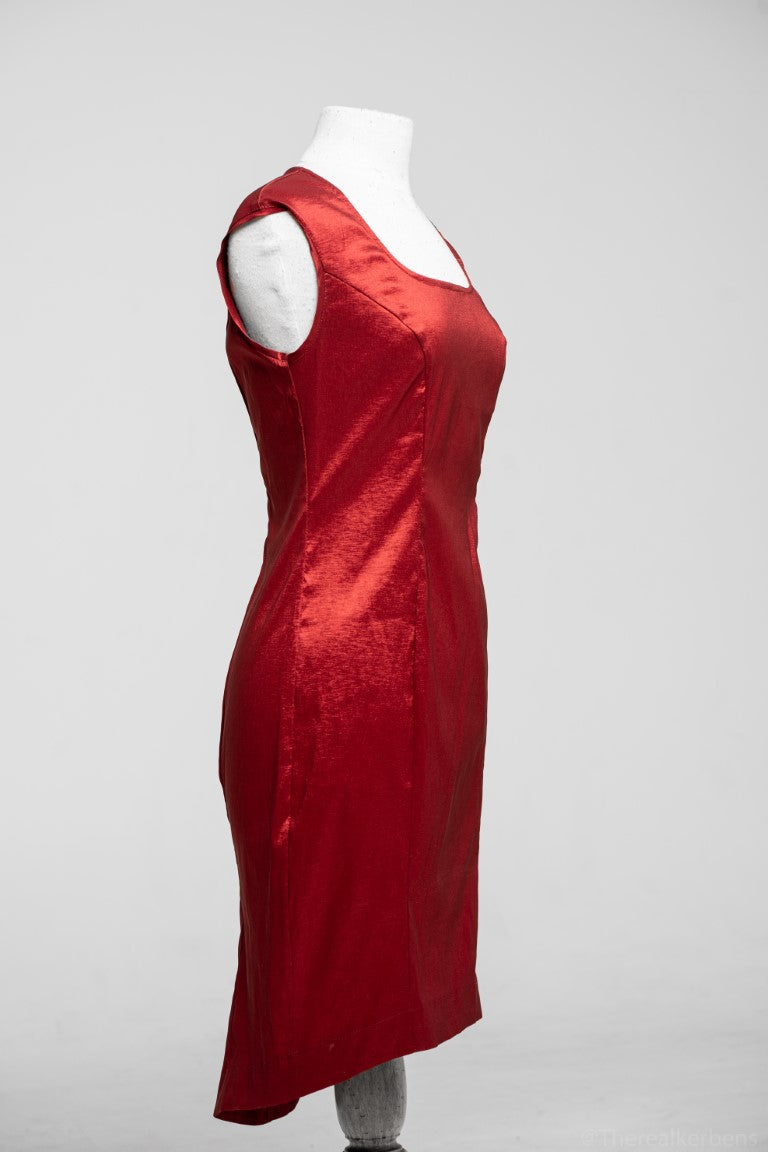 Liz T dress, red taffeta