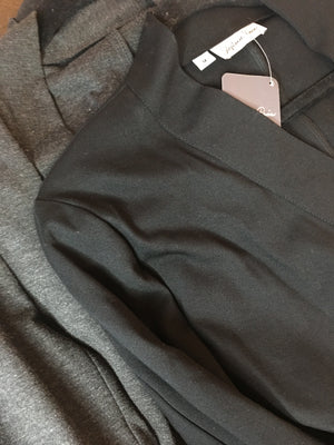 Black and charcoal Faye Sweater Jackets